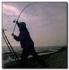 técnica Pesca Surfcasting - pesca na praia