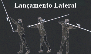 Lançamento lateral em surfcasting