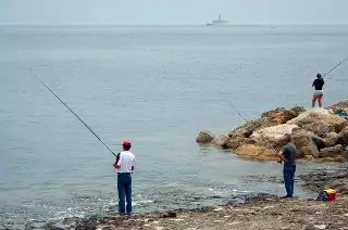 pesca na margem