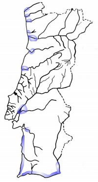 mapa de distribuição tainha liza ramada